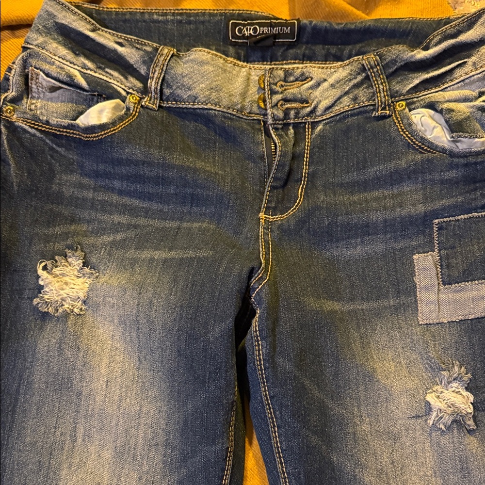 Cato Women's Dark Blue Boyfriend Jeans